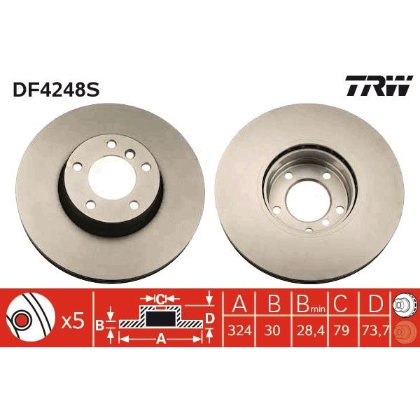 DF4248S  Diskas stabdžių